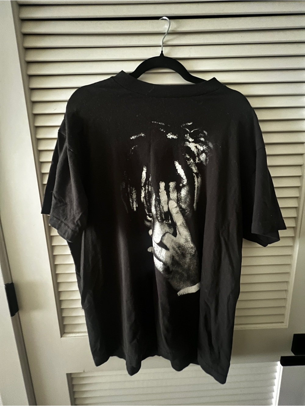 Original Juice WRLD Merch Graphic Men’s T-Shirt with Monochrome Portrait